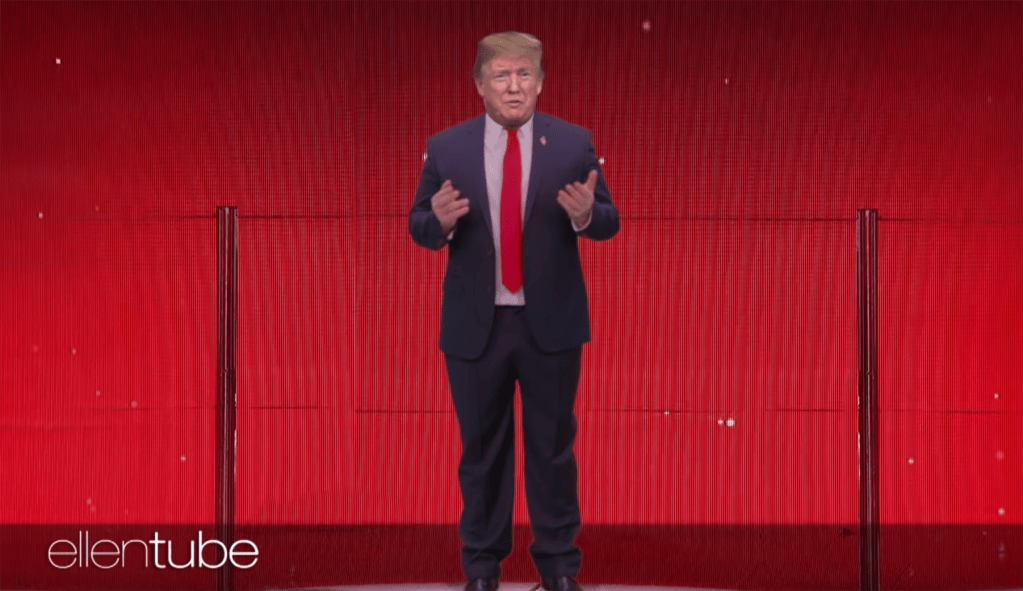 Ellen DeGeneres dunks Trump in mocking border video